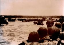 American troops disembark, Normandy, 1944. Creator: Unknown