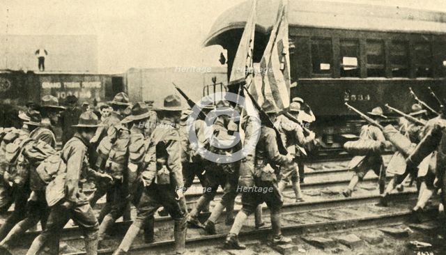 American troops, First World War, 1917, (c1920). Creator: Unknown.