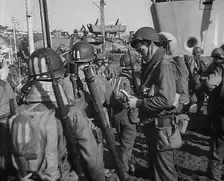 American Troops Gathering in Naples Port, 1943-1944. Creator: British Pathe Ltd