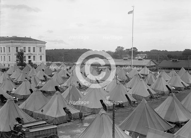 American University Training Camp - Misc. Views, 1917. Creator: Harris & Ewing.