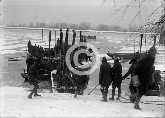 American University Training Camp - Engineers From Training Camp On Potomac, 1917. Creator: Harris & Ewing.