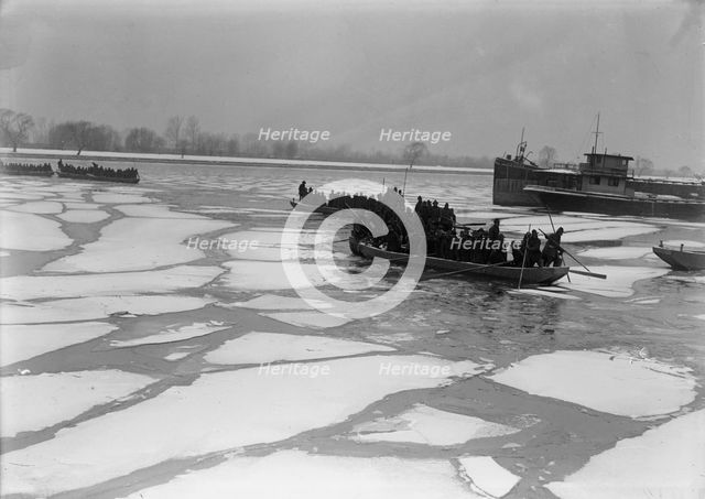 American University Training Camp - Engineers From Training Camp On Potomac, 1917. Creator: Harris & Ewing.