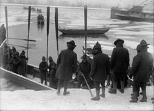 American University Training Camp - Engineers From Training Camp On Potomac, 1917. Creator: Harris & Ewing