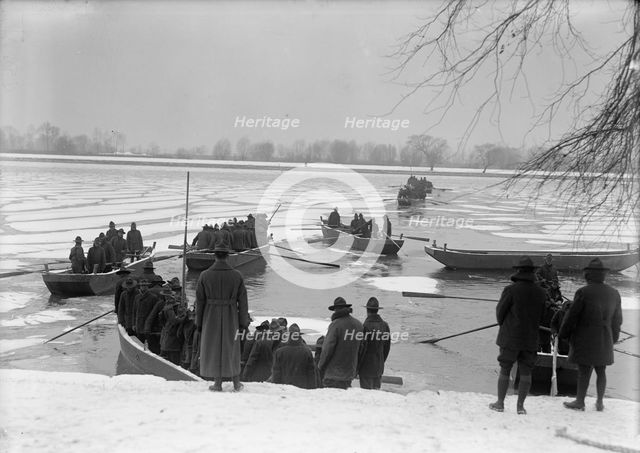 American University Training Camp - Engineers From Training Camp On Potomac, 1917. Creator: Harris & Ewing.