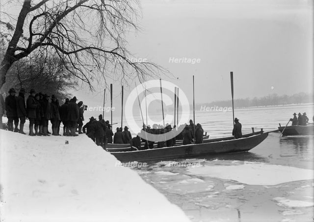 American University Training Camp - Engineers From Training Camp On Potomac, 1917. Creator: Harris & Ewing.