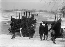 American University Training Camp - Engineers From Training Camp On Potomac, 1917. Creator: Harris & Ewing