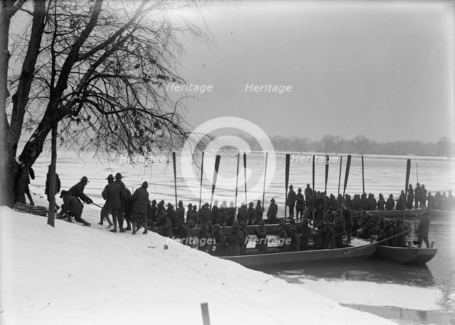 American University Training Camp - Engineers From Training Camp On Potomac, 1917. Creator: Harris & Ewing.