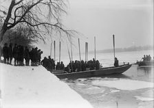 American University Training Camp - Engineers From Training Camp On Potomac, 1917. Creator: Harris & Ewing