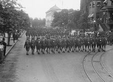 American University Training Camp - Unit From Training Camp Marching Through City, 1917. Creator: Harris & Ewing