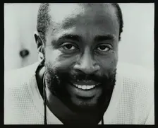 American vocalist Bobby McFerrin at the Bracknell Jazz Festival, 1983. Creator: Denis Williams