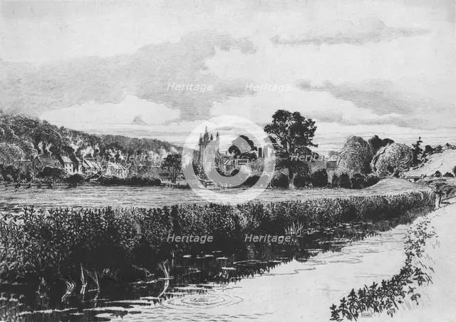 Amersham and the River Misbourne, 1904.  Artist: William Monk.