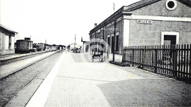 Ametlla de Mar station in Baix Ebre (Dorada Coast), 1910.