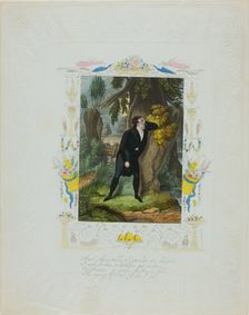 Amid These Wilds, I Wander in Despair (valentine), c. 1850. Creator: Unknown