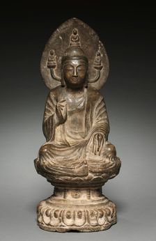 Amida Buddha, 581-618. Creator: Unknown