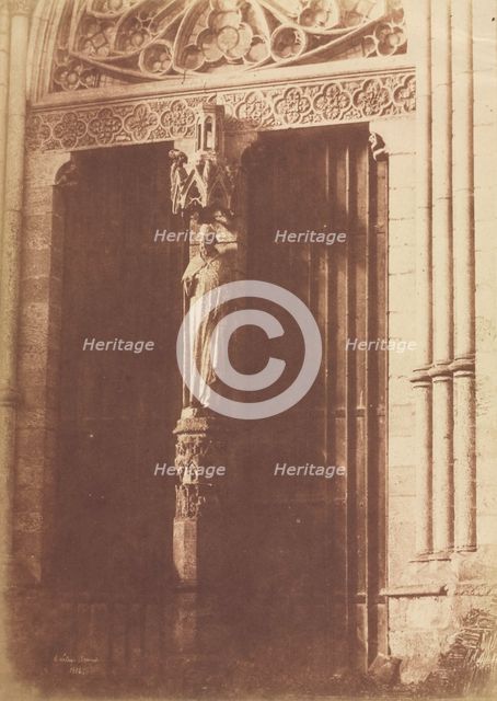 Amiens, Northern Façade of the Transept, 1852. Creator: Henri Le Secq (French, 1818-1882).