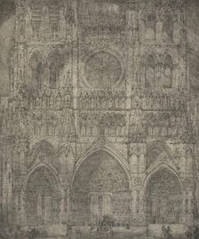 Amiens Cathedral, c.1890-91. Creator: Marius Bauer
