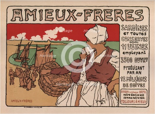 Amieux Freres (Poster), 1899. Artist: Fay, Georges (1871-1916)