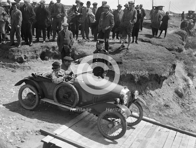 Amilcar Type CC Petit Sport at the Porthcawl Speed Trials, Wales, 1922. Artist: Bill Brunell.