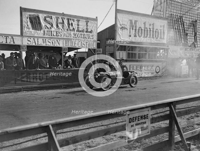 Amilcar C6 of Miss Maconochie competing at the Boulogne Motor Week, France, 1928. Artist: Bill Brunell.