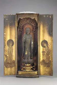 Amitabha (Amida), contained within a closed shrine, Edo period, 1615-1868. Creator: Unknown
