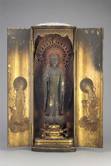 Amitabha (Amida), contained within a closed shrine, Edo period, 1615-1868. Creator: Unknown