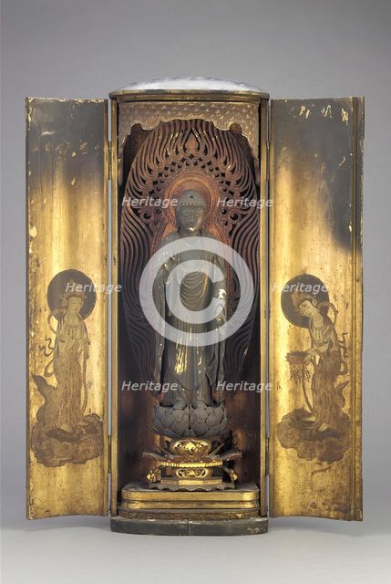Amitabha (Amida), contained within a closed shrine, Edo period, 1615-1868. Creator: Unknown.