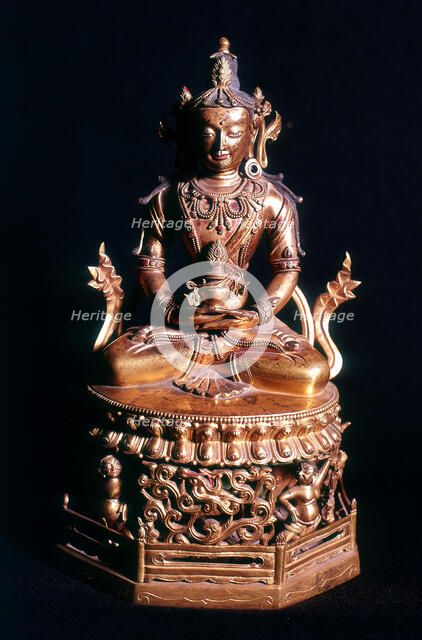 Amitabha Buddha, 18th century. Artist: Anon