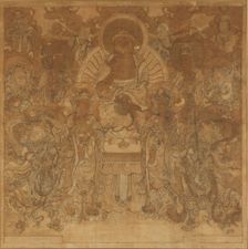 Amitabha Buddha’s assembly in the Western Paradise , late 18th-early 19th century. Creator: Unknown