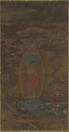 Amitabha Welcoming a Soul to Paradise, Ming dynasty, 16th-17th century. Creator: Unknown