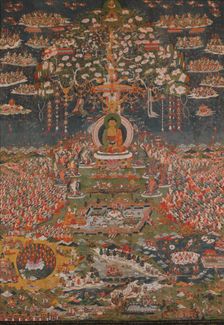 Amitabha, the Buddha of the Western Pure Land (Sukhavati), ca. 1700. Creator: Unknown
