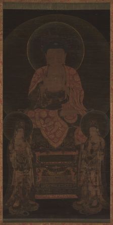Amitabha triad, ca. 13th century. Creator: Unknown