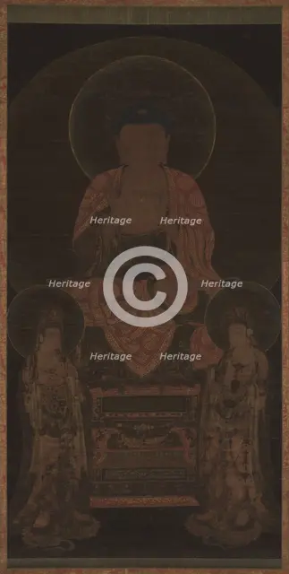 Amitabha triad, ca. 13th century. Creator: Unknown.