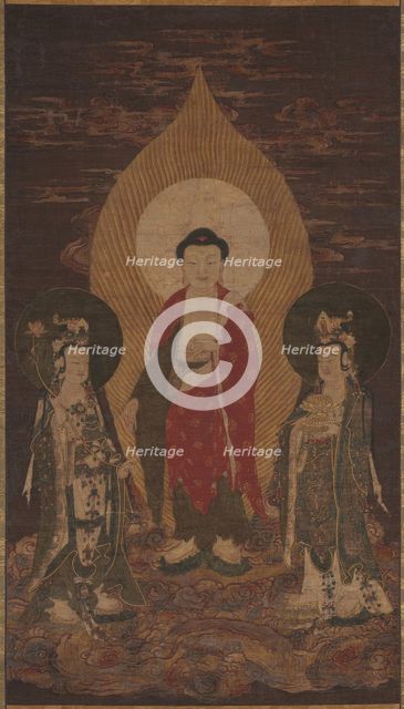 Amitabha Triad, possibly 1400s. Creator: Unknown.