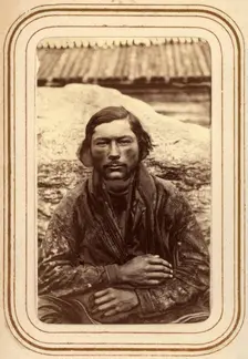 Amma Pirkit Larsson, Sami from Tuorpon, 1868. Creator: Lotten von Duben