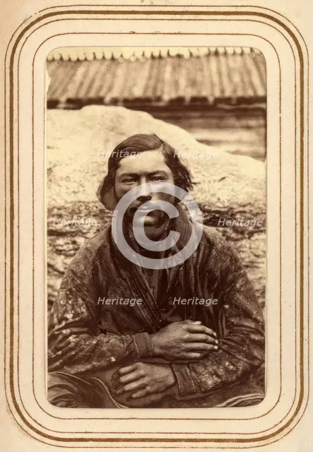 Amma Pirkit Larsson, Sami from Tuorpon, 1868.  Creator: Lotten von Duben.
