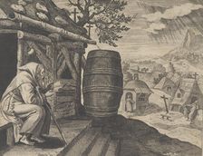 Ammon, from the series Solitudo Sive Vitae Patrum Eremicolarum, ca. 1585-86. Creator: Martin de Vos