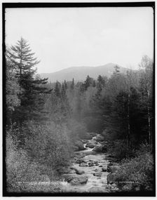 Ammonoosuc River and Mount Monroe, Mount Pleasant farm, White Mountains, between 1890 and 1901. Creator: Unknown