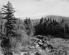 Ammonoosuc River and Mt. Monroe, Mount Pleasant, White Mountains, ca 1900. Creator: Unknown