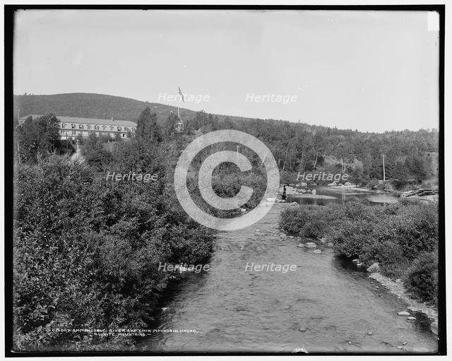 Ammonoosuc River and Twin Mountain House, White Mountains, c1901. Creator: Unknown.