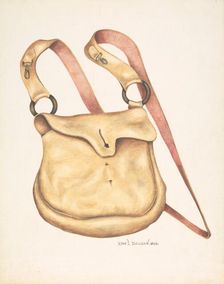 Ammunition Bag, 1938. Creator: Ethel Dougan
