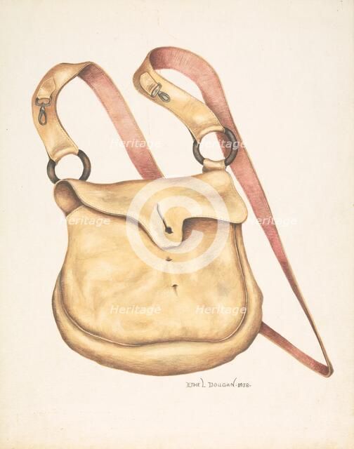 Ammunition Bag, 1938. Creator: Ethel Dougan.