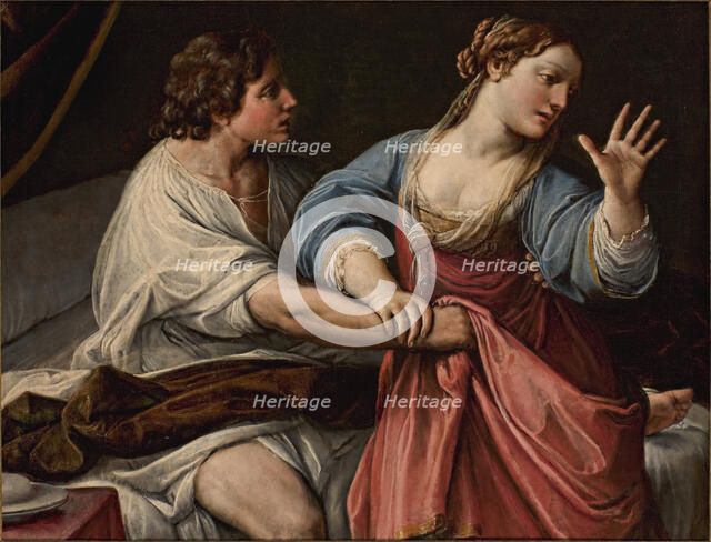 Amnon and Tamar, c 1640. Creator: Tiarini, Alessandro (1577-1668).