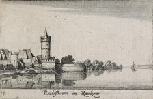 Amoenissimæ aliquot locorum ... effigies. Plate 14. Rudeßheim im Rinckow, 1635. Creator: Wenceslaus Hollar
