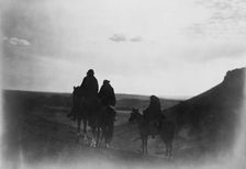 Among the Black Buttes-Navaho land, c1905. Creator: Edward Sheriff Curtis