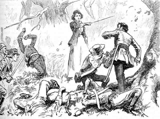 'Among The Insurgents Was A Young Lady', 1902. Artist: Unknown.