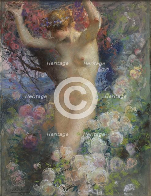 Among the roses (Parmi les roses), 1917.