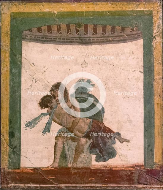 Amor and Psyche, 1st H. 1st cen. AD. Creator: Roman-Pompeian wall painting.