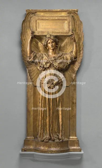 Amor Caritas, model 1880-1898, cast by 1905. Creator: Augustus Saint-Gaudens.