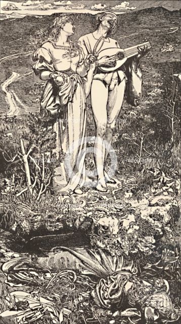 Amor Mundi. From Christine Rossetti's Poem., c1850-1900, (1923). Artist: Frederick Augustus Sandys.