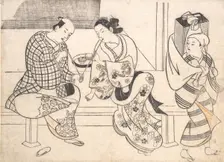Amorous Couple, early 18th century., early 18th century. Creator: Okumura Masanobu